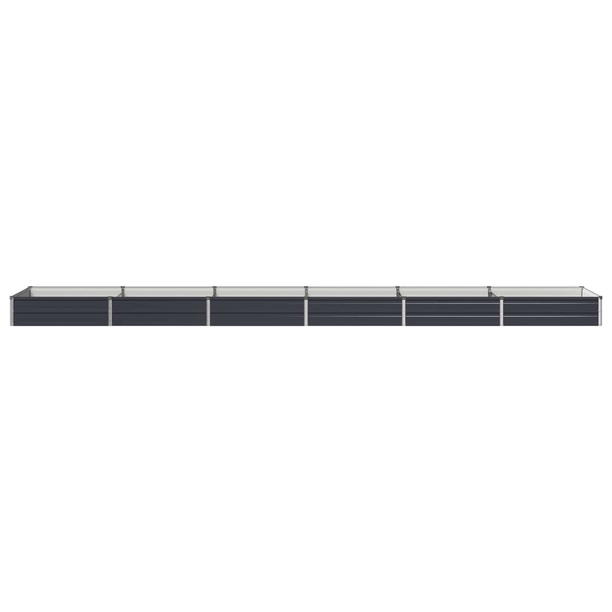 Verhoogd Tuinbed Antracietkleurig 480 x 80 x 24 cm