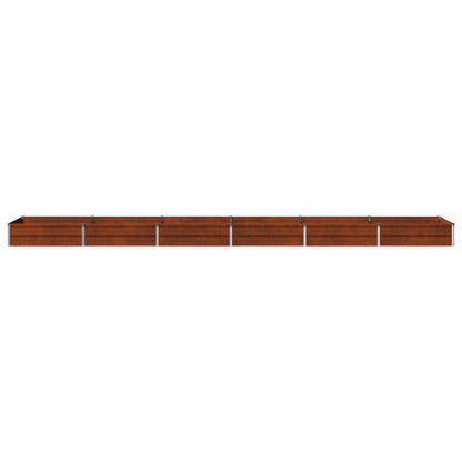 Verhoogd Tuinbed Roestig 480 x 80 x 24 cm corton