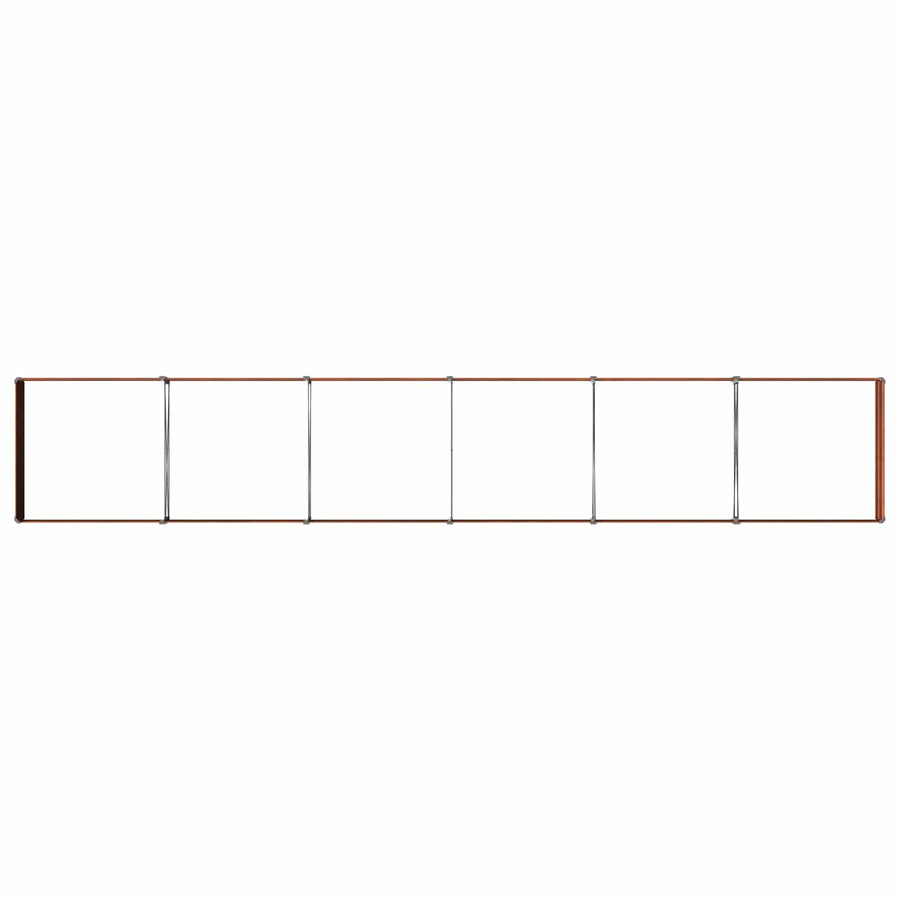 Verhoogd Tuinbed Roestig 480 x 80 x 24 cm corton