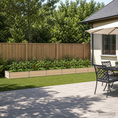 Verhoogd Tuinbed Ivoor 480 x 80 x 24 cm koudgewalst staal
