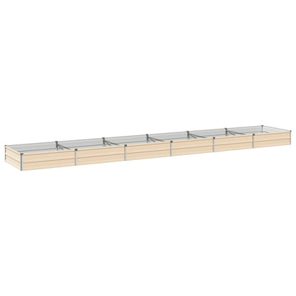 Verhoogd Tuinbed Ivoor 480 x 80 x 24 cm koudgewalst staal