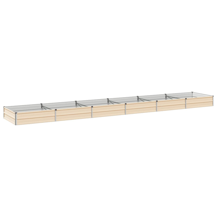 Verhoogd Tuinbed Ivoor 480 x 80 x 24 cm koudgewalst staal