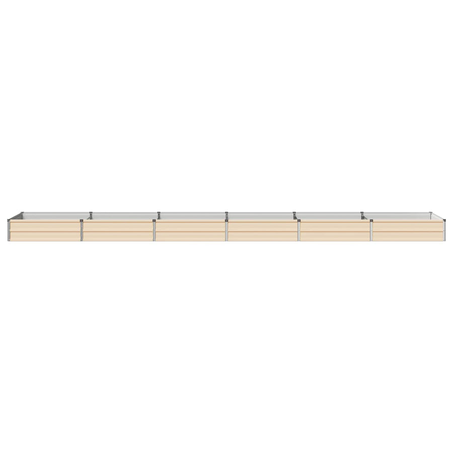 Verhoogd Tuinbed Ivoor 480 x 80 x 24 cm koudgewalst staal