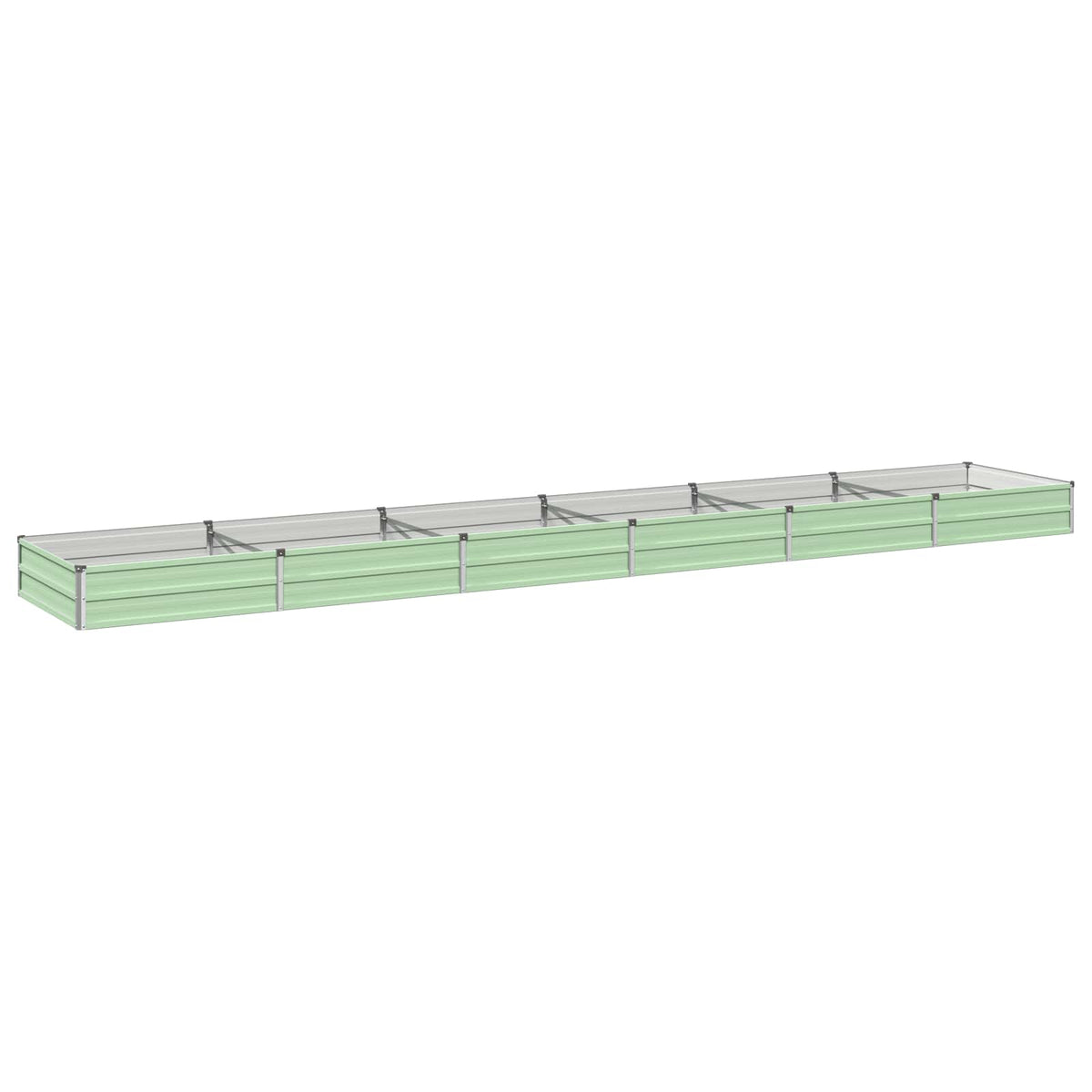 Verhoogd Tuinbed Pastelgroen 480 x 80 x 24 cm koudgewalst staal