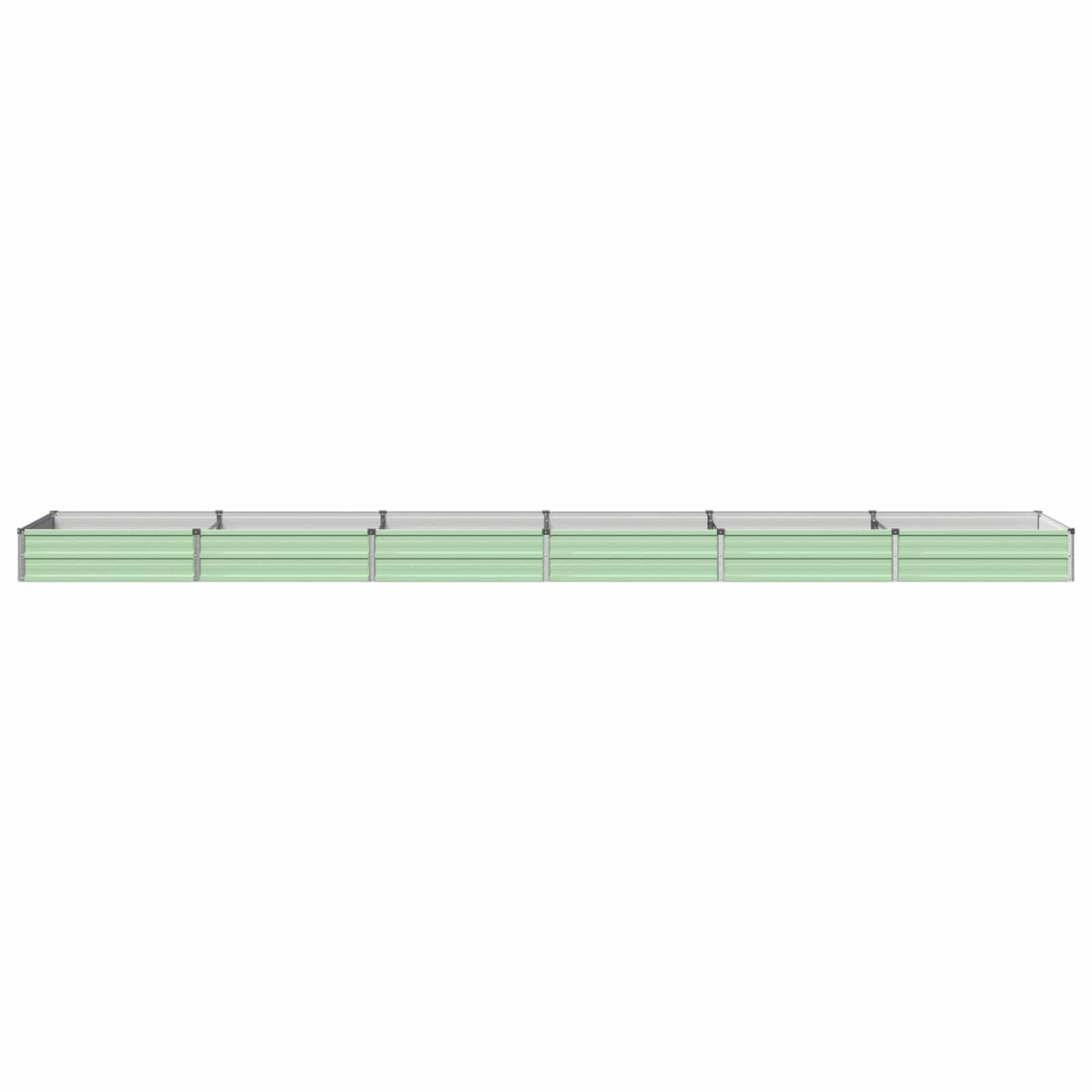 Verhoogd Tuinbed Pastelgroen 480 x 80 x 24 cm koudgewalst staal