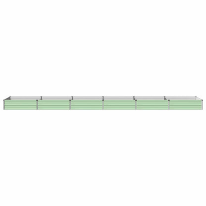 Verhoogd Tuinbed Pastelgroen 480 x 80 x 24 cm koudgewalst staal