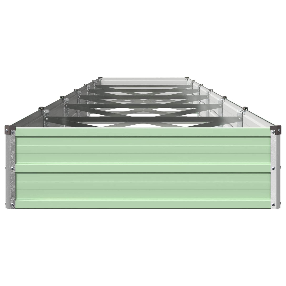 Verhoogd Tuinbed Pastelgroen 480 x 80 x 24 cm koudgewalst staal