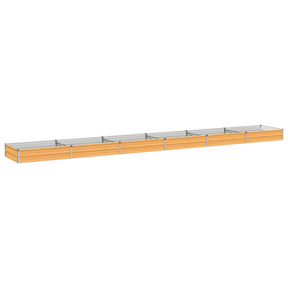 Verhoogd Tuinbed Naturel 600 x 80 x 24 cm koudgewalst staal