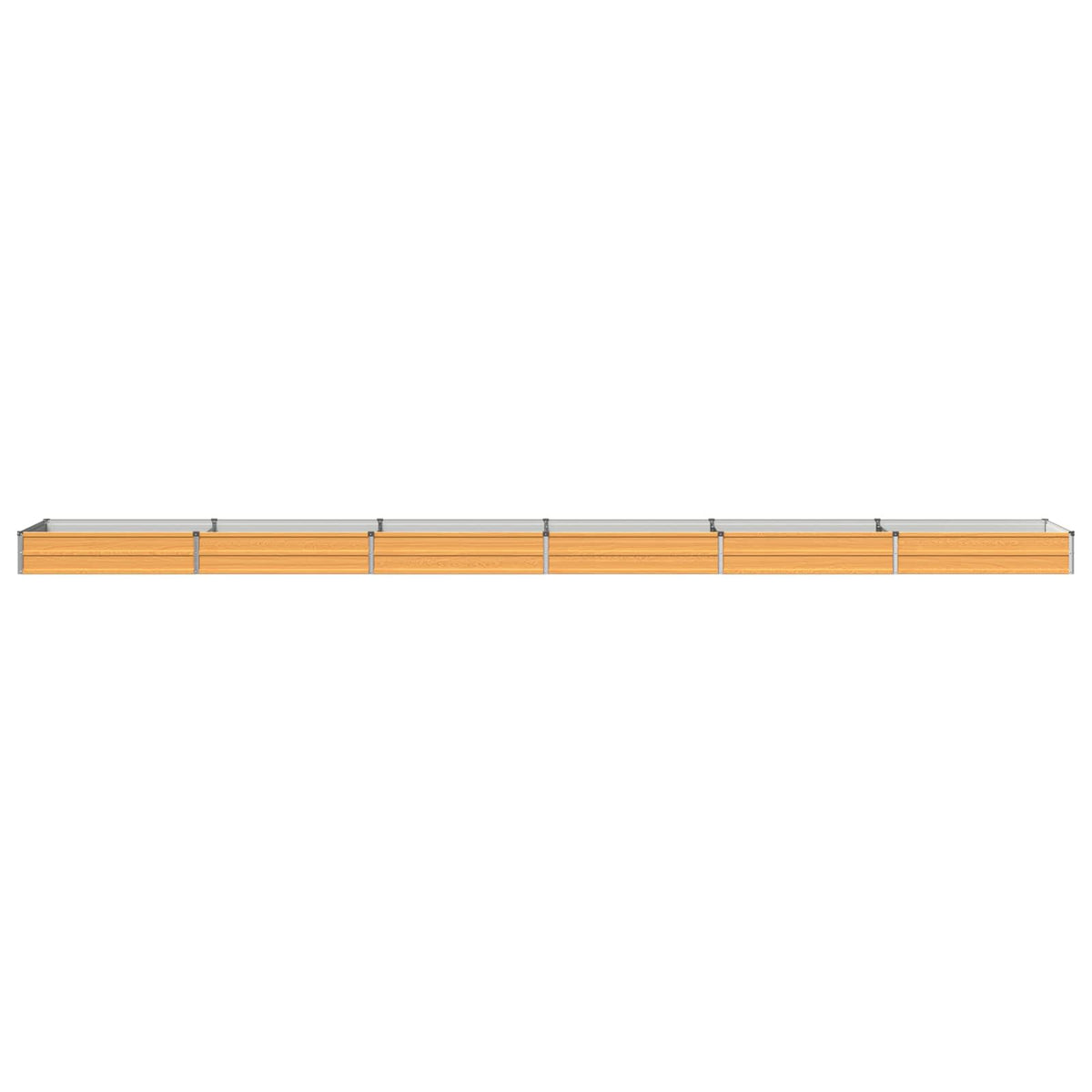 Verhoogd Tuinbed Naturel 600 x 80 x 24 cm koudgewalst staal