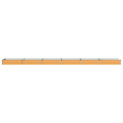 Verhoogd Tuinbed Naturel 600 x 80 x 24 cm koudgewalst staal