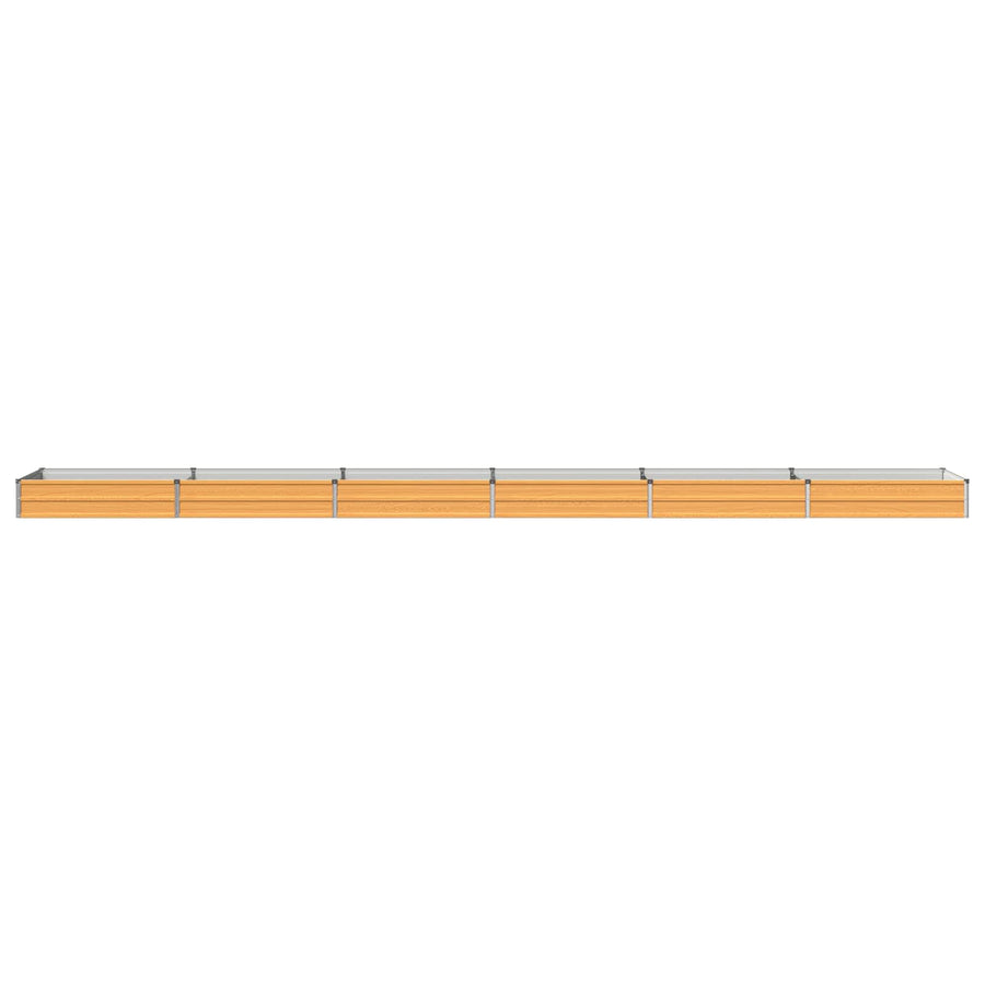 Verhoogd Tuinbed Naturel 600 x 80 x 24 cm koudgewalst staal