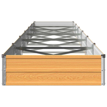 Verhoogd Tuinbed Naturel 600 x 80 x 24 cm koudgewalst staal