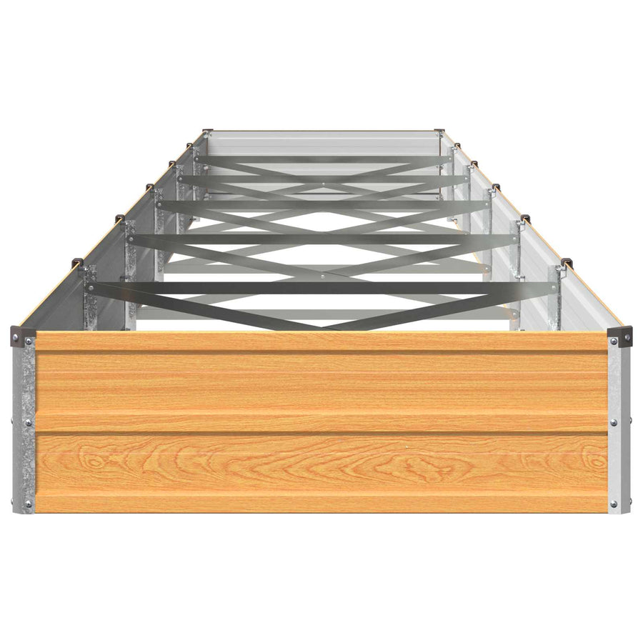 Verhoogd Tuinbed Naturel 600 x 80 x 24 cm koudgewalst staal
