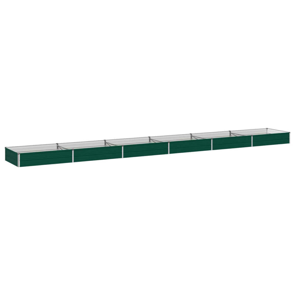 Verhoogd Tuinbed Groen 600 x 80 x 24 cm koudgewalst stalen