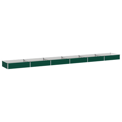 Verhoogd Tuinbed Groen 600 x 80 x 24 cm koudgewalst stalen