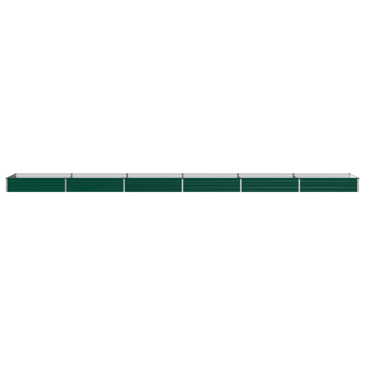 Verhoogd Tuinbed Groen 600 x 80 x 24 cm koudgewalst stalen