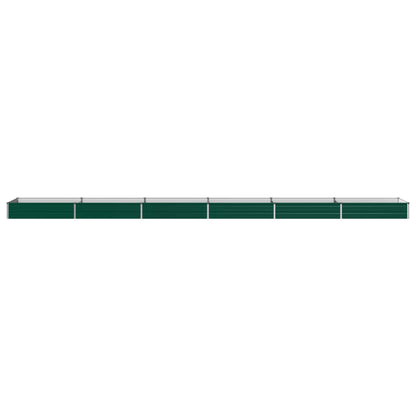 Verhoogd Tuinbed Groen 600 x 80 x 24 cm koudgewalst stalen