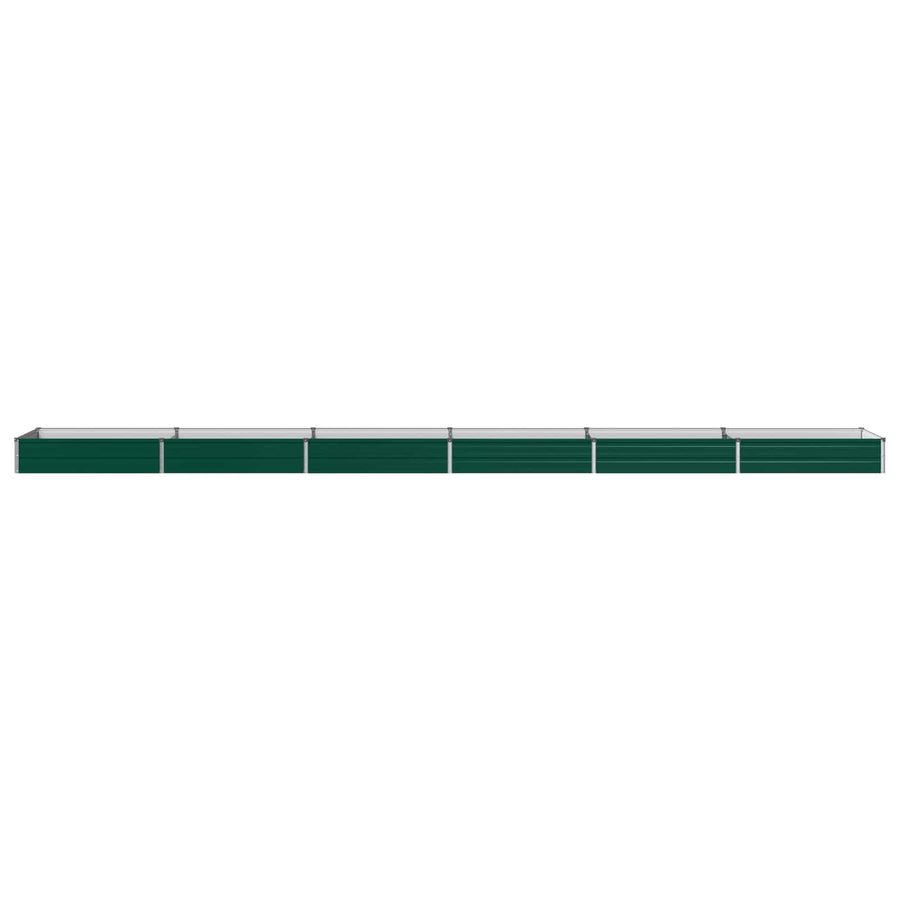 Verhoogd Tuinbed Groen 600 x 80 x 24 cm koudgewalst stalen