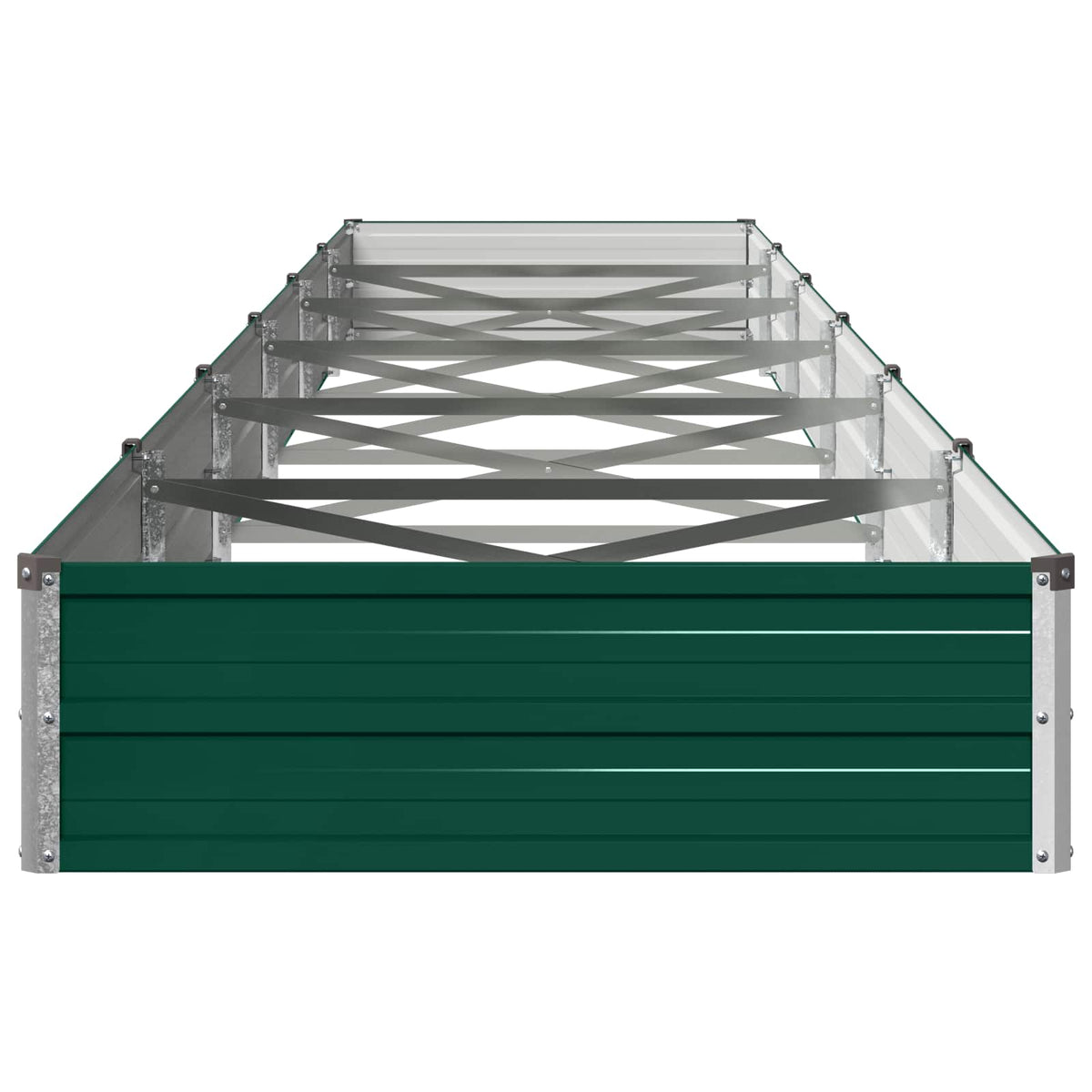 Verhoogd Tuinbed Groen 600 x 80 x 24 cm koudgewalst stalen