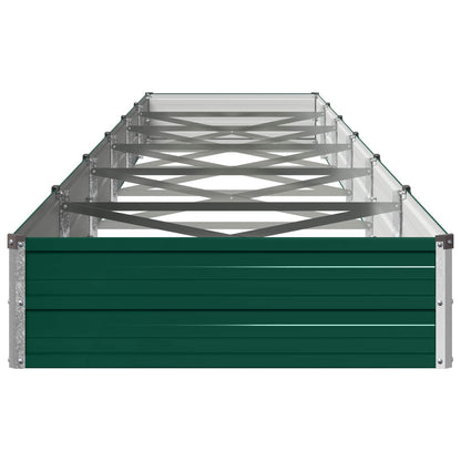 Verhoogd Tuinbed Groen 600 x 80 x 24 cm koudgewalst stalen