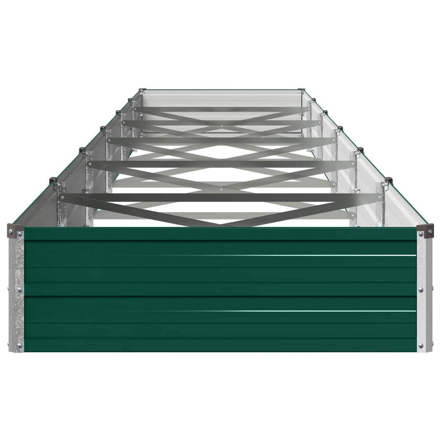 Verhoogd Tuinbed Groen 600 x 80 x 24 cm koudgewalst stalen