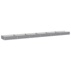 Verhoogd tuinbed staal 600x80x24 cm grijs