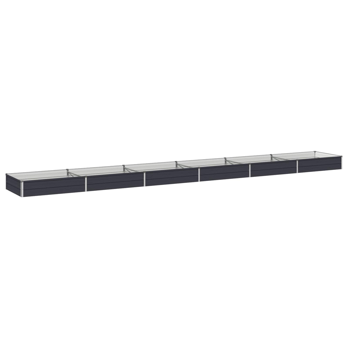 Verhoogd Tuinbed Antracietkleurig 600 x 80 x 24 cm