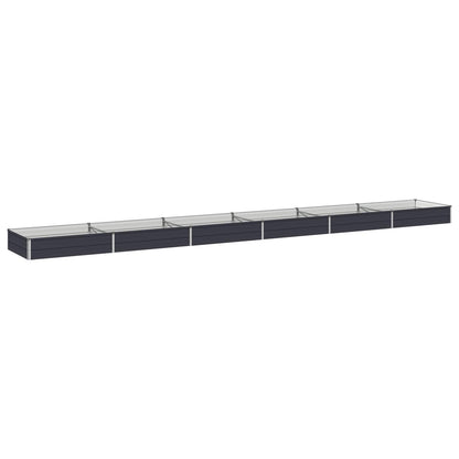 Verhoogd Tuinbed Antracietkleurig 600 x 80 x 24 cm
