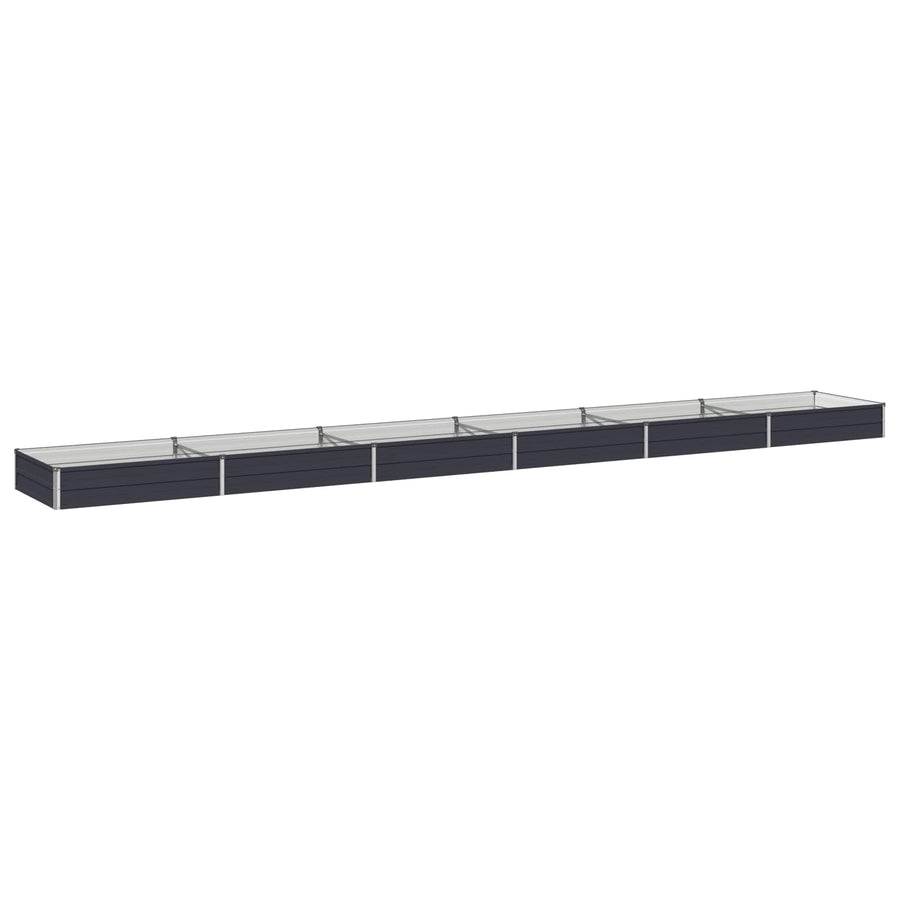 Verhoogd Tuinbed Antracietkleurig 600 x 80 x 24 cm