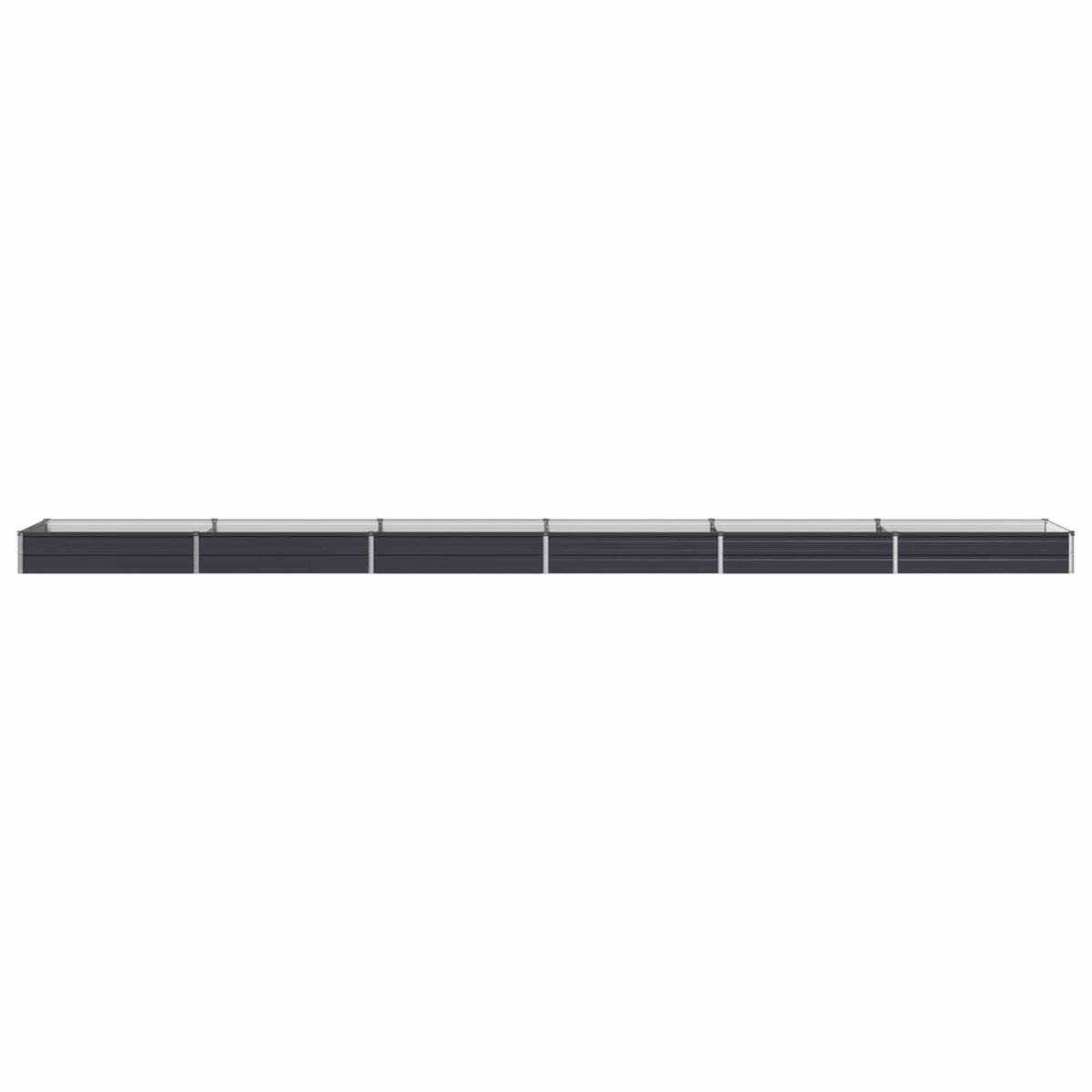 Verhoogd Tuinbed Antracietkleurig 600 x 80 x 24 cm