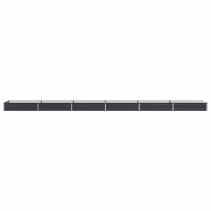 Verhoogd Tuinbed Antracietkleurig 600 x 80 x 24 cm