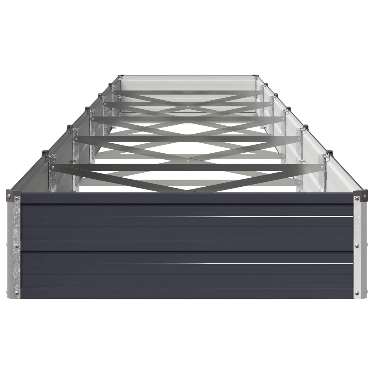 Verhoogd Tuinbed Antracietkleurig 600 x 80 x 24 cm