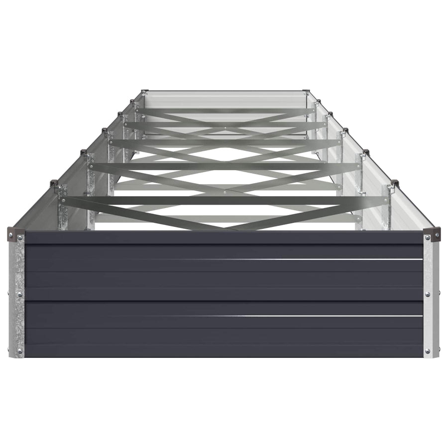 Verhoogd Tuinbed Antracietkleurig 600 x 80 x 24 cm
