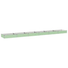 Verhoogd tuinbed 600x80x24 cm pastelgroen koudgewalst staal