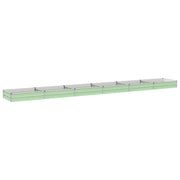 Verhoogd tuinbed 600x80x24 cm pastelgroen koudgewalst staal