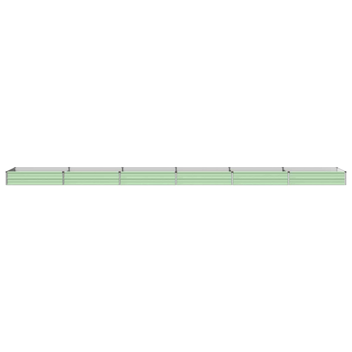 Verhoogd Tuinbed Pastelgroen 600 x 80 x 24 cm koudgewalst staal