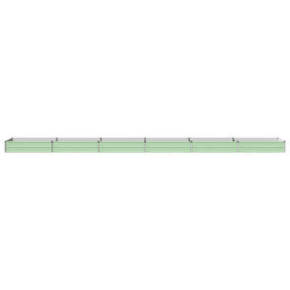 Verhoogd Tuinbed Pastelgroen 600 x 80 x 24 cm koudgewalst staal