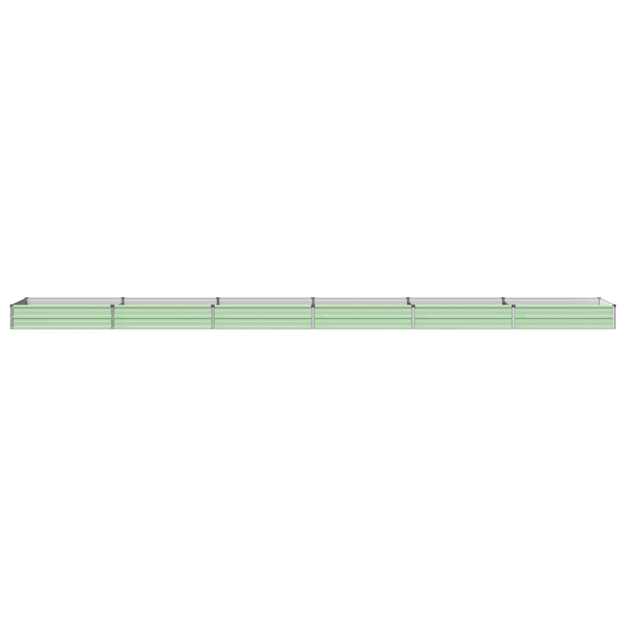 Verhoogd Tuinbed Pastelgroen 600 x 80 x 24 cm koudgewalst staal