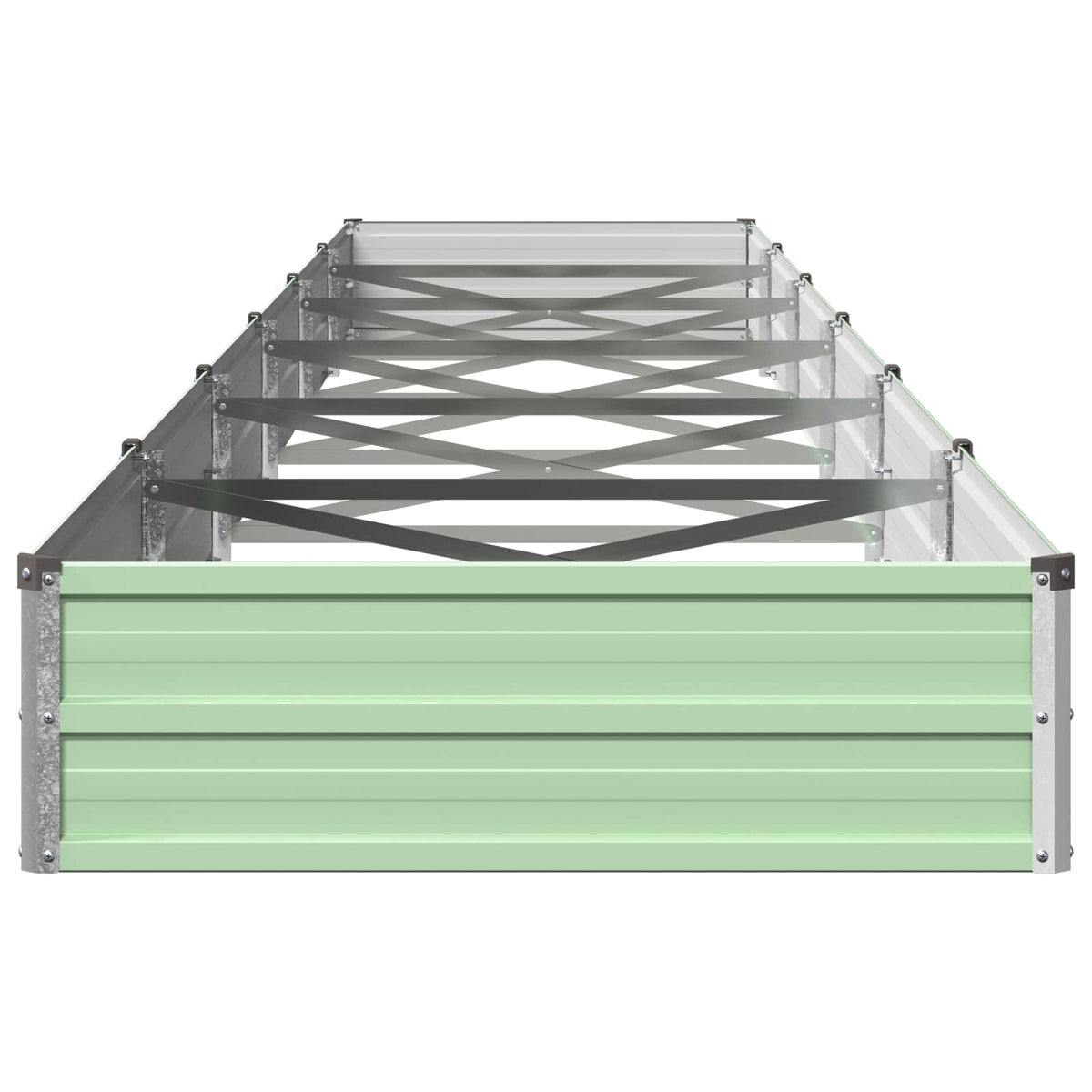 Verhoogd Tuinbed Pastelgroen 600 x 80 x 24 cm koudgewalst staal
