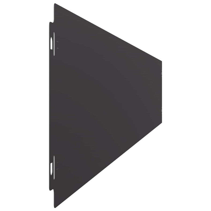Gazonrand 30 st 15 x 103 cm Staal Zwart