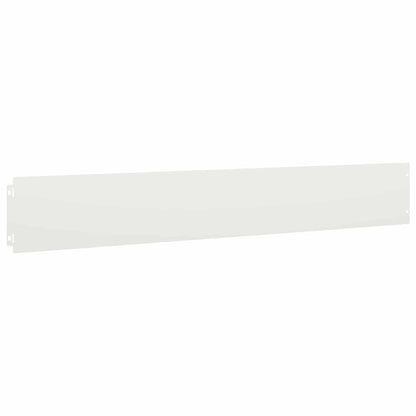 Gazonrand 30 st 15 x 103 cm Staal Wit