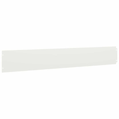Gazonrand 30 st 15 x 103 cm Staal Wit