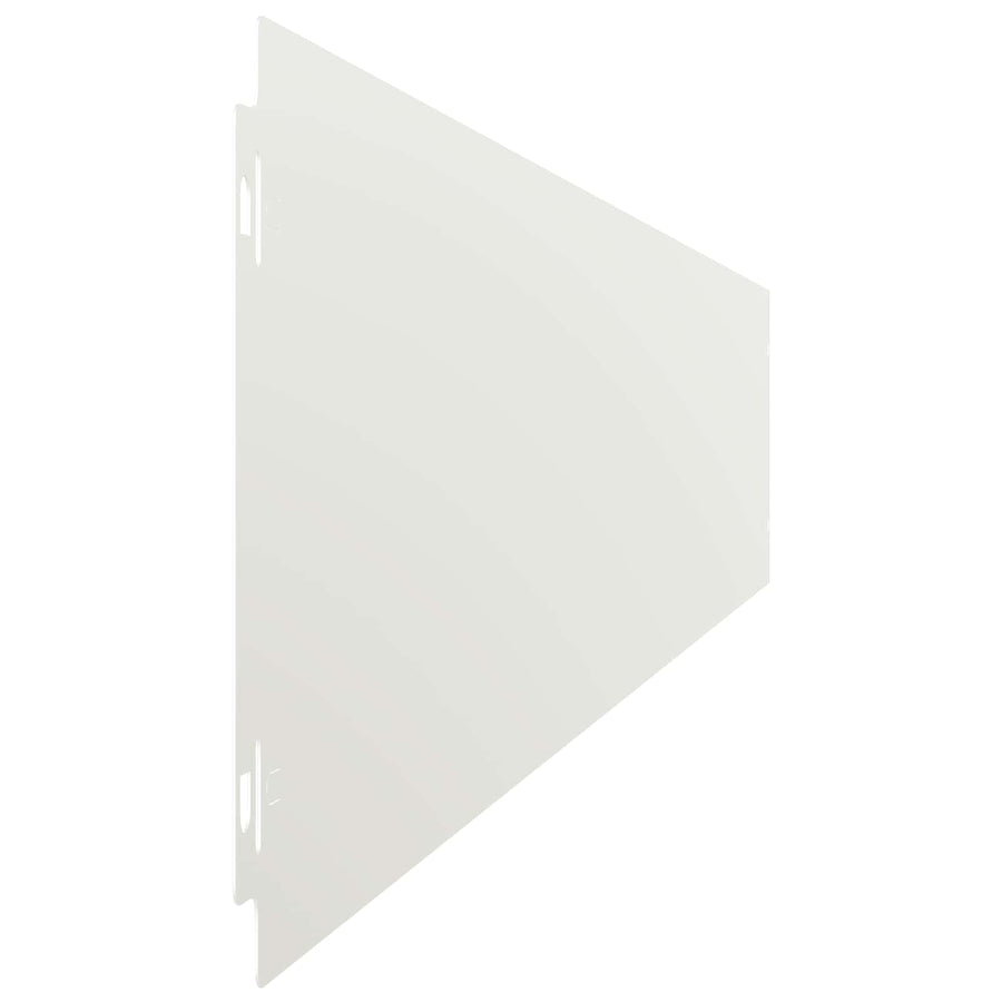 Gazonrand 30 st 15 x 103 cm Staal Wit