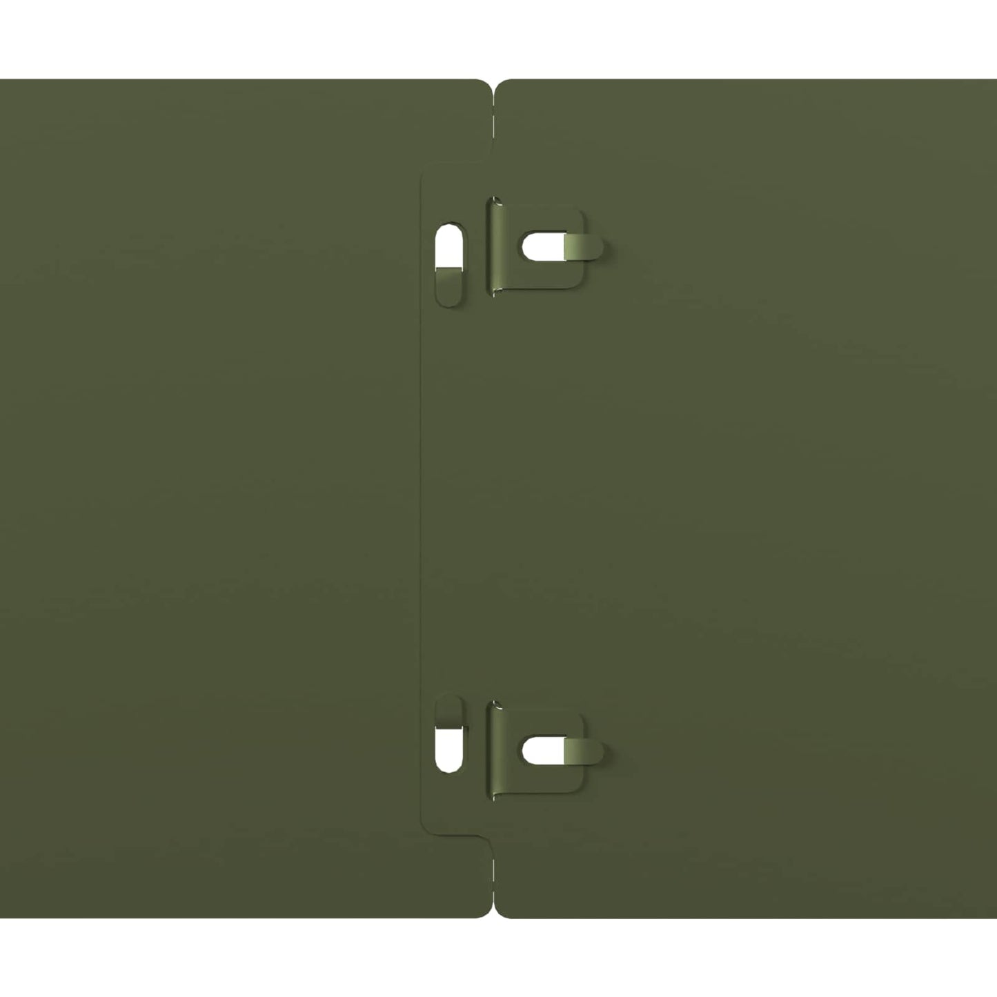 Gazonrand 30 st 15 x 103 cm Staal Olijfgroen