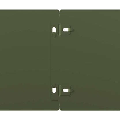 Gazonrand 30 st 15 x 103 cm Staal Olijfgroen