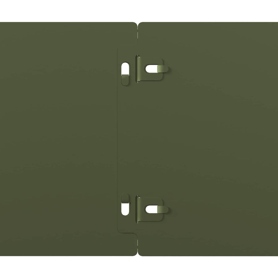 Gazonrand 30 st 15 x 103 cm Staal Olijfgroen