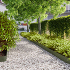 Gazonrand 30 st 15x103 cm staal olijfgroen