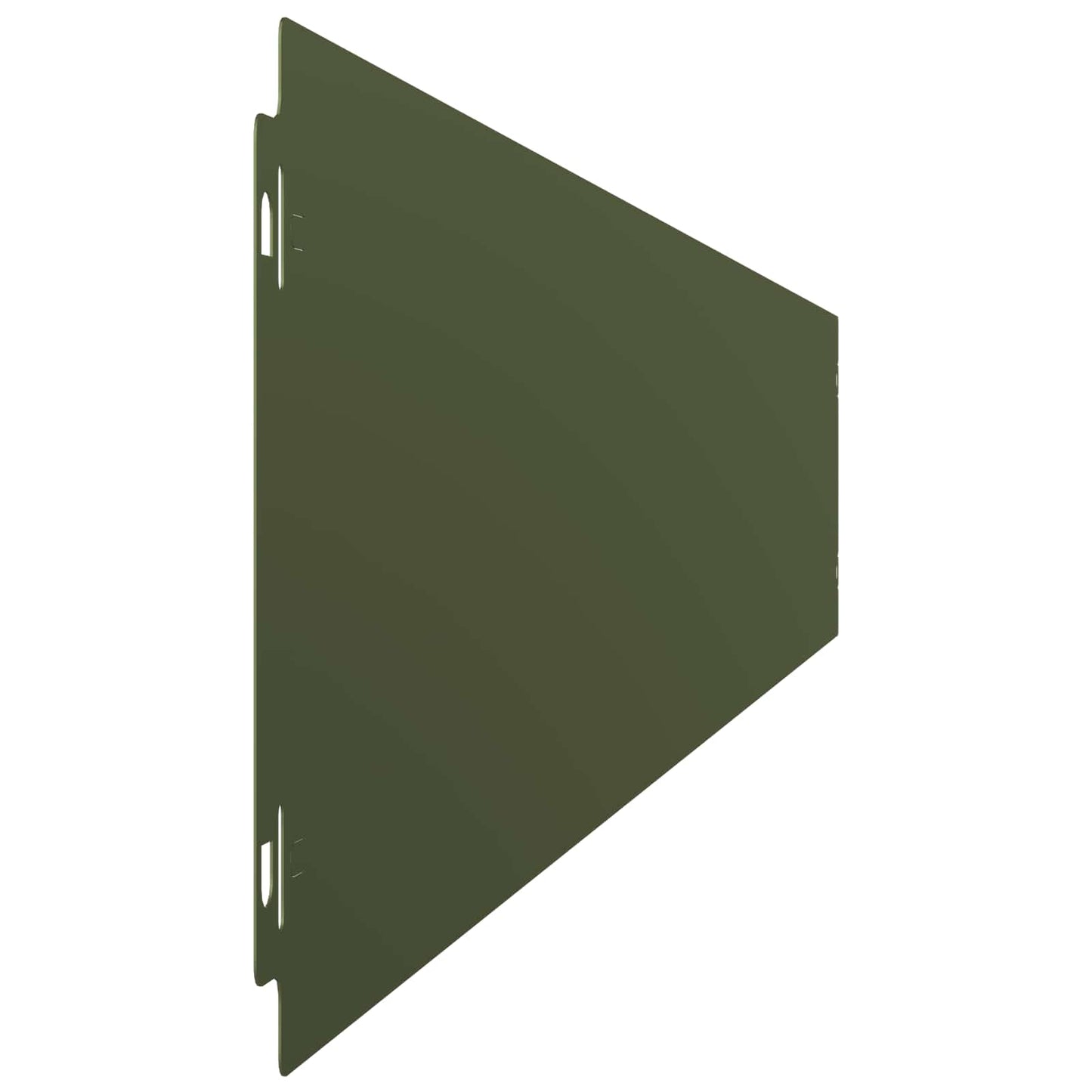 Gazonrand 30 st 15 x 103 cm Staal Olijfgroen