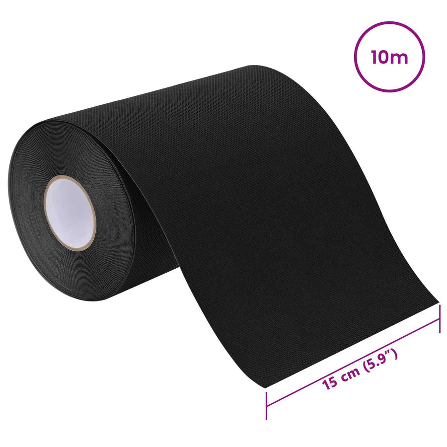 Zelfklevende kunstgras tape Zwart 15 cm x 10 m