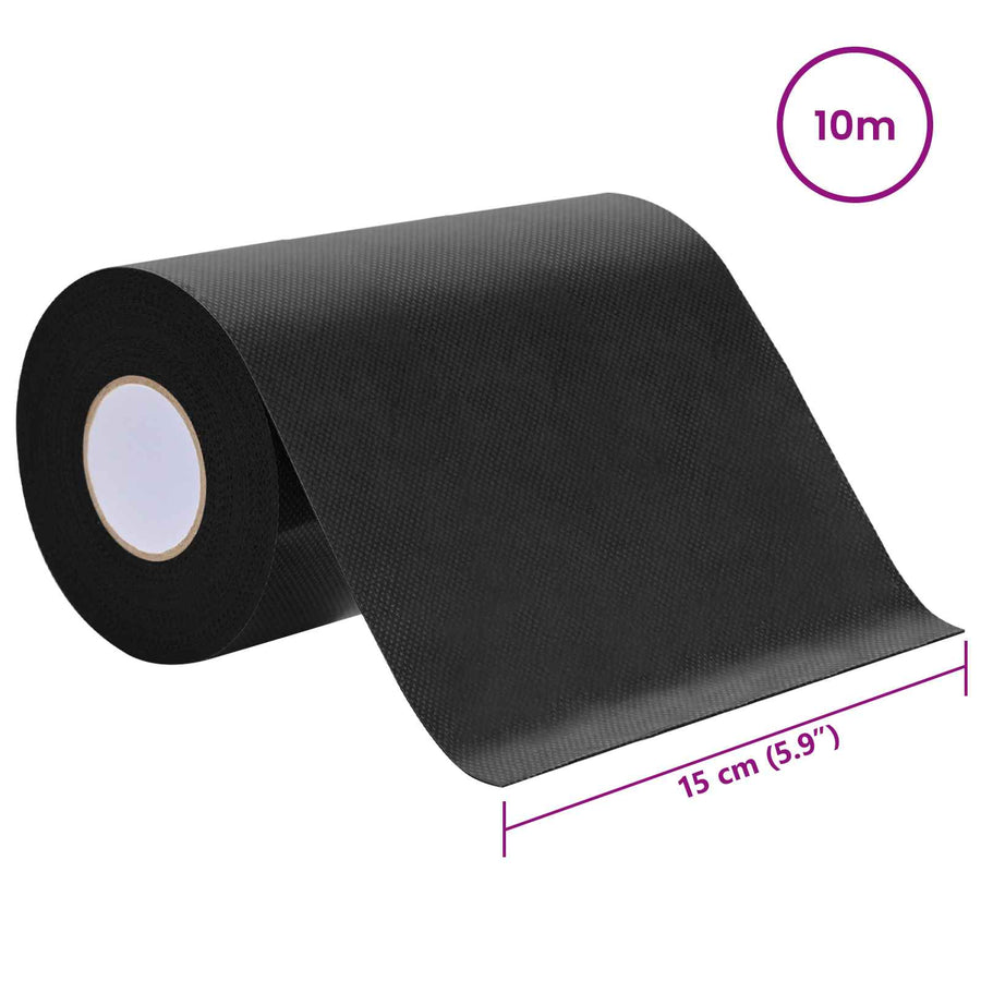 Zelfklevende kunstgras tape Zwart 10 x 0,15 cm